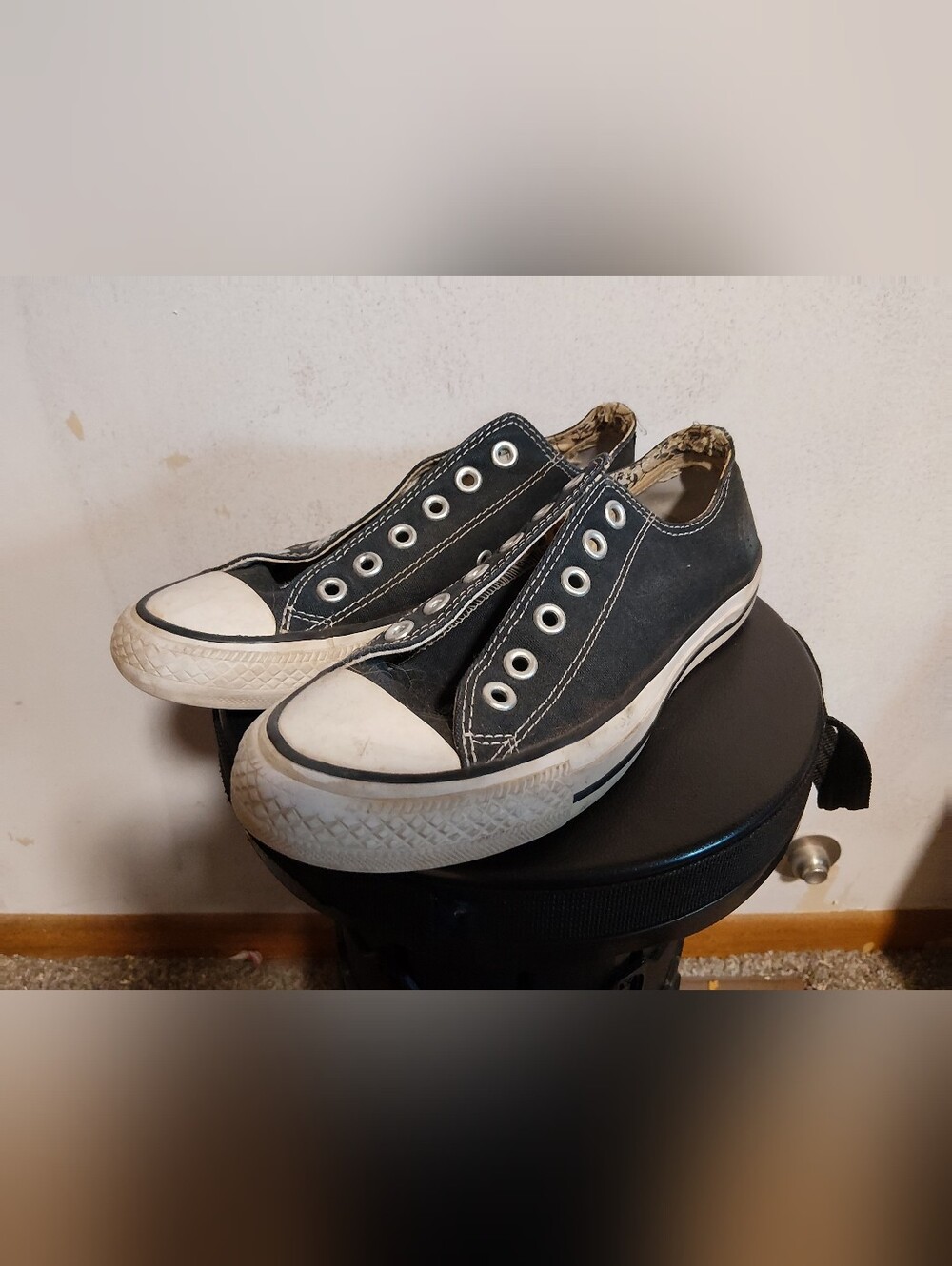 CONVERSE Chuck Taylor All Stars, Black with Floral Pattern [Women's 7.0]